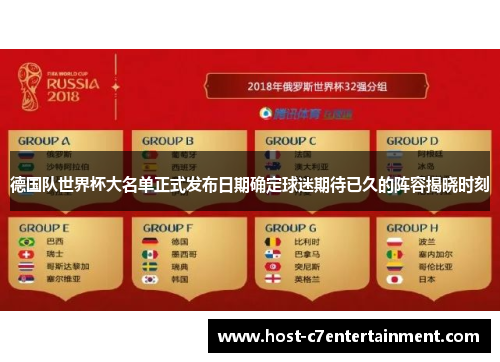 德国队世界杯大名单正式发布日期确定球迷期待已久的阵容揭晓时刻